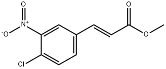 (E)-Methyl 3-(4-chloro-3-nitrophenyl)acrylate Struktur