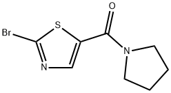 2-Bromo-5-(pyrrolidine-1-carbonyl)-1,3-thiazole Struktur