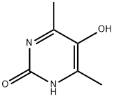 2(1H)-Pyrimidinone, 5-hydroxy-4,6-dimethyl- (9CI) Struktur