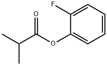 Propanoic acid, 2-Methyl-, 2-fluorophenyl ester Struktur