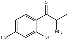 1-Propanone,  2-amino-1-(2,4-dihydroxyphenyl)- Struktur