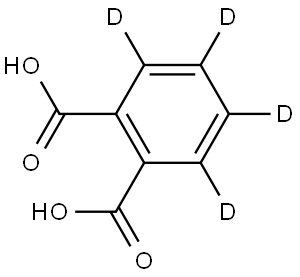 PHTHALIC ACID (RING-D4) Struktur