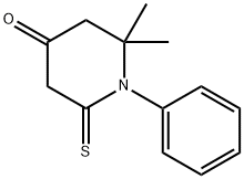 4-Piperidinone,  2,2-dimethyl-1-phenyl-6-thioxo- Struktur