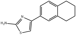 4-(5,6,7,8-TETRAHYDRO-NAPHTHALEN-2-YL)-THIAZOL-2-YLAMINE Struktur