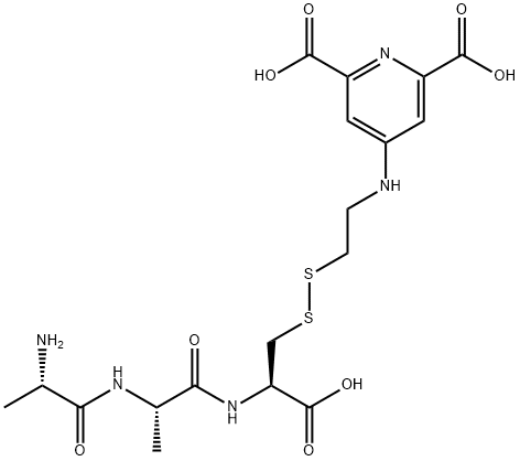 alanylalanyl-S-(4-(N-(2-thioethyl))aminopyridine-2,6-dicarboxylic acid)cysteine Struktur