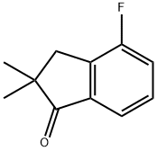 2,3-DIHYDRO-2,2-DIMETHYL-4-FLUORO-1H-INDEN-1-ONE Struktur