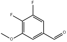 3,4-difluoro-5-Methoxybenzaldehyde Struktur