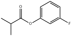 Propanoic acid, 2-Methyl-, 3-fluorophenyl ester Struktur