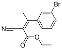 2-Butenoic acid, 3-(3-broMophenyl)-2-cyano-, ethyl ester Struktur