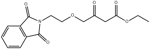 乙基-4-(2-鄰苯二甲酰亞胺基乙氧基)乙酰乙酸乙酯, 88150-75-8, 結(jié)構(gòu)式