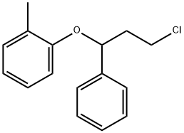 rac 3-Chloro-1-phenyl-1-(2-Methylphenoxy)propane Struktur