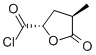 2-Furancarbonyl chloride, tetrahydro-4-methyl-5-oxo-, (2S-trans)- (9CI) Struktur