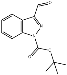 1H-Indazole-1-carboxylic acid, 3-forMyl-, 1,1-diMethylethyl ester Struktur