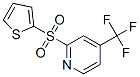 PYRIDINE, 2-(2-THIENYLSULFONYL)-4-(TRIFLUOROMETHYL)- Struktur