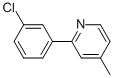 2-(3-CHLOROPHENYL)-4-METHYL-PYRIDINE Struktur