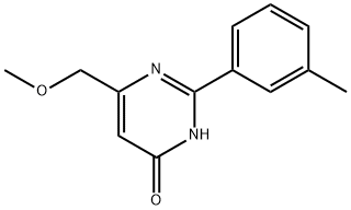 6-(METHOXYMETHYL)-2-(3-METHYLPHENYL)PYRIMIDIN-4-OL Struktur