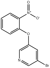 3-BROMO-5-(2-NITROPHENOXY)PYRIDINE Struktur