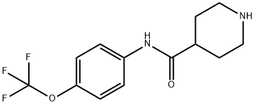 PIPERIDINE-4-CARBOXYLIC ACID (4-TRIFLUOROMETHOXY-PHENYL)-AMIDE Struktur