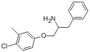 1-BENZYL-2-(4-CHLORO-3-METHYLPHENOXY)ETHYLAMINE Struktur