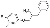 1-BENZYL-2-(4-FLUORO-3-METHYLPHENOXY)ETHYLAMINE Struktur