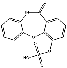 4-(Sulfooxy)dibenz[b,f][1,4]oxazepin-11(10H)-one Struktur