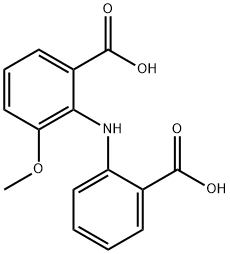 2-(2-CARBOXY-PHENYLAMINO)-3-METHOXY-BENZOIC ACID Struktur