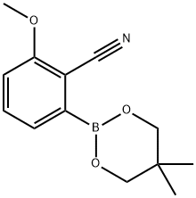 2-CYANO-3-METHOXYPHENYLBORONIC ACID NEOPENTYL GLYCOL ESTER Struktur