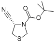 (S)-TERT-BUTYL 4-CYANOTHIAZOLIDINE-3-CARBOXYLATE Struktur