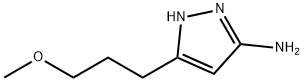 1H-Pyrazol-3-amine,  5-(3-methoxypropyl)- Struktur