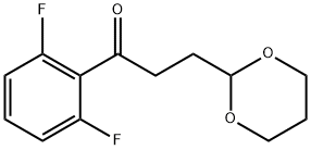 2',6'-DIFLUORO-3-(1,3-DIOXAN-2-YL)-PROPIOPHENONE Struktur