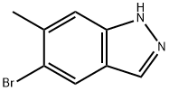 5-BROMO-6-METHYL-1H-INDAZOLE Struktur