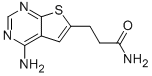 3-(4-Aminothieno[2,3-d]pyrimidin-6-yl)propanamide Struktur