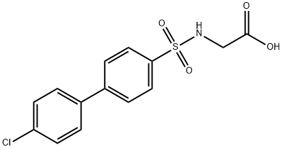 N-(4'-Chloro-4-biphenylylsulfonyl)glycine Struktur