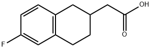 (6-FLUORO-1,2,3,4-TETRAHYDRO-NAPHTHALEN-2-YL)-ACETIC ACID Struktur