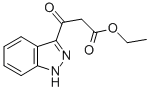 3-(1H-INDAZOL-3-YL)-3-OXO-PROPIONIC ACID ETHYL ESTER Struktur