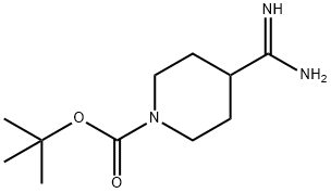 tert-butyl 4-amidinopiperidine-1-carboxylate Struktur