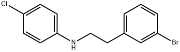 [2-(3-BROMO-PHENYL)-ETHYL]-(4-CHLORO-PHENYL)-AMINE Struktur