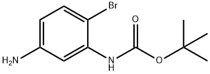 (5-AMINO-2-BROMO-PHENYL)-CARBAMIC ACID TERT-BUTYL ESTER Struktur