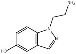 1-(2-Amino-ethyl)-1H-indazol-5-ol Struktur