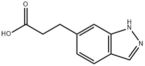 3-(1H-Indazol-6-yl)propanoic acid Struktur