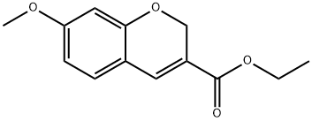 7-METHOXY-2H-CHROMENE-3-CARBOXYLIC ACID ETHYL ESTER Struktur