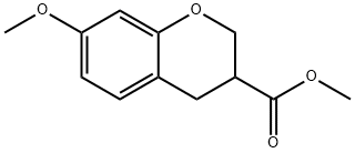 7-METHOXY-CHROMAN-3-CARBOXYLIC ACID METHYL ESTER Struktur