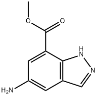 5-AMINO-1H-INDAZOLE-7-CARBOXYLIC ACID METHYL ESTER Struktur