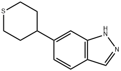 6-(TETRAHYDRO-THIOPYRAN-4-YL)-1H-INDAZOLE Struktur