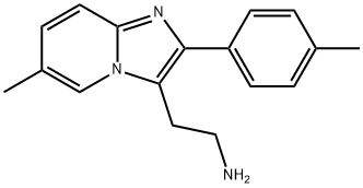 2-(6-METHYL-2-P-TOLYL-IMIDAZO[1,2-A]PYRIDIN-3-YL)-ETHYLAMINE Struktur