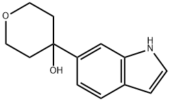 4-(1H-INDOL-6-YL)-TETRAHYDRO-PYRAN-4-OL Struktur