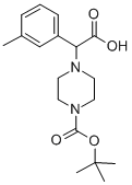 2-(4-BOC-PIPERAZINYL)-2-(3-METHYL-PHENYL)ACETIC ACID|2-(4-(TERT-BUTOXYCARBONYL)PIPERAZIN-1-YL)-2-(M-TOLYL)ACETIC