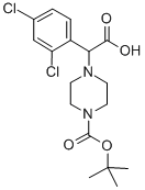 2-(4-BOC-PIPERAZINYL)-2-(2,4-DICHLORO-PHENYL)ACETIC ACID Struktur