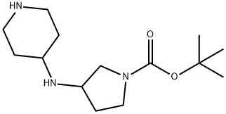 1-N-BOC 3-(PIPERIDIN-4-YLAMINO) PYRROLIDINE Struktur