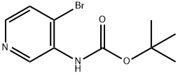 3-BOCAMINO-4-BROMOPYRIDINE Struktur